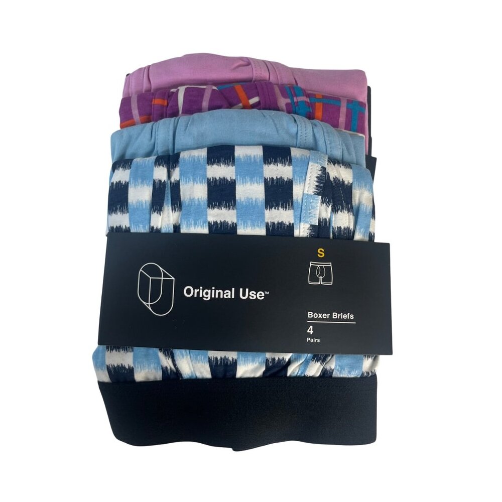 Original Use Boxer Briefs 4-Pack Mens Small Multicolor New